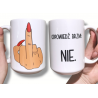 Kubek - Odpowiedź brzmi NIE :) - 450ml - dwustronna grafika
