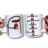 Kubek -  GRUBAS :) - wersja damska 450ml - dwustronna grafika