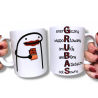 Kubek -  GRUBAS :) - wersja męska 330/450ml - dwustronna grafika