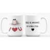Kubek - BĘDĘ CIĘ WKURWIAĆ DO KOŃCA ŻYCIA - 450/330 ml grafika dwustronna