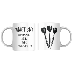Kubek DARTS - PAKIET 3W1 -...