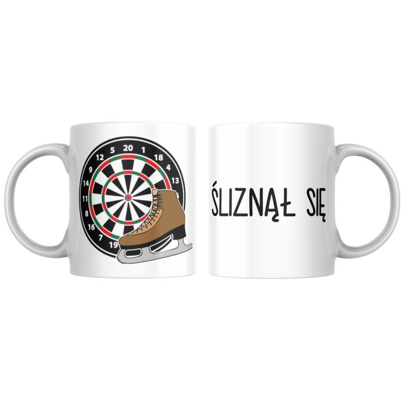 Kubek DARTS - ŚLIZNĄŁ SIĘ -  330/450ml