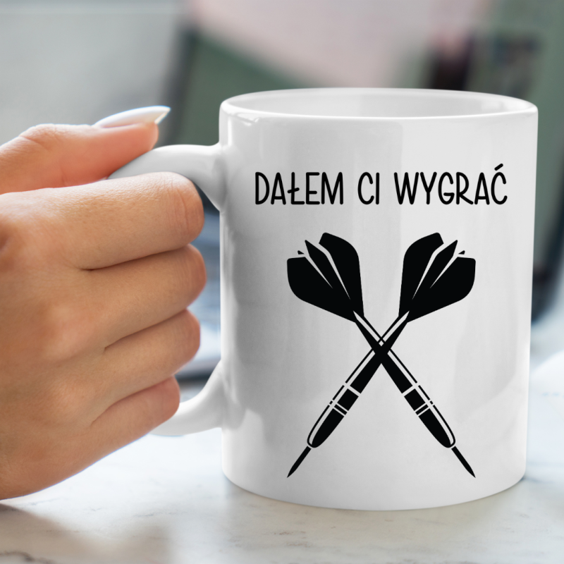 Kubek DARTS -DAŁEM CI WYGRAĆ- 330/450ml