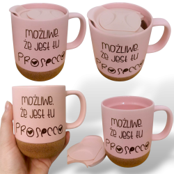 Kubek z pokrywką i korkowym...