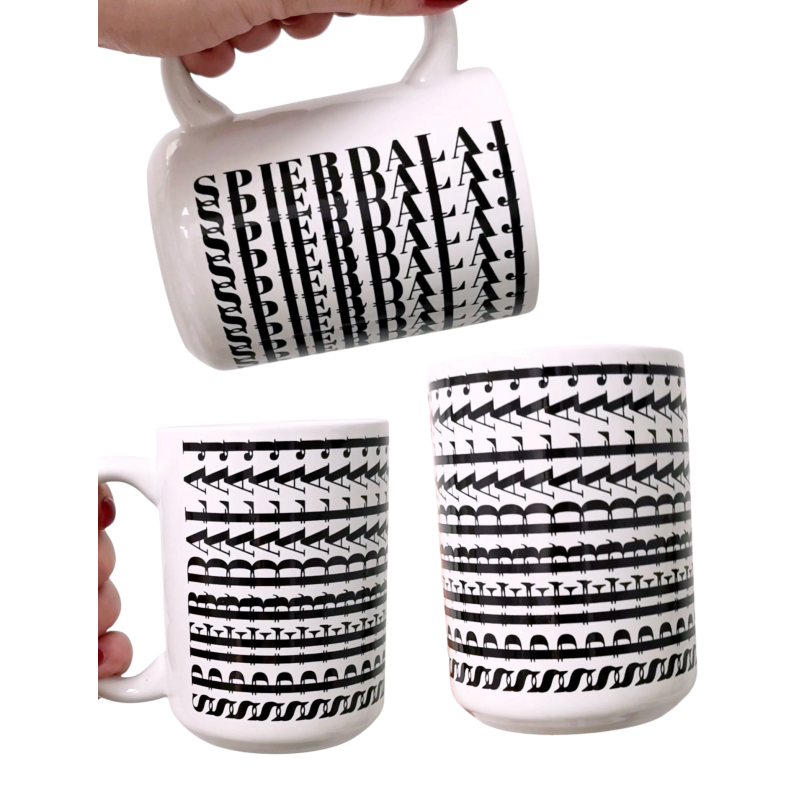 Kubek wulgarny -SPIERDALAJ - zamaskowana wiadomość 330/450 ml