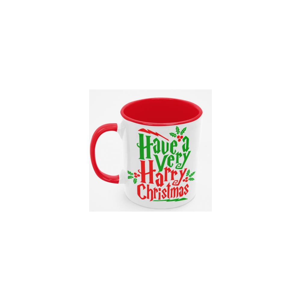 Kubek Harry P. - Świąteczny Harry Christmas czerwony