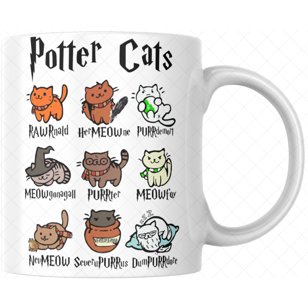Kubek Harry P. - Potter Cats , z kotami